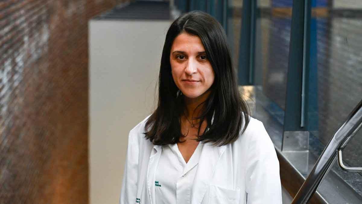 Andrea Almenta, psicóloga especializada en duelo, en la Fundació Hospital de Mataró.
