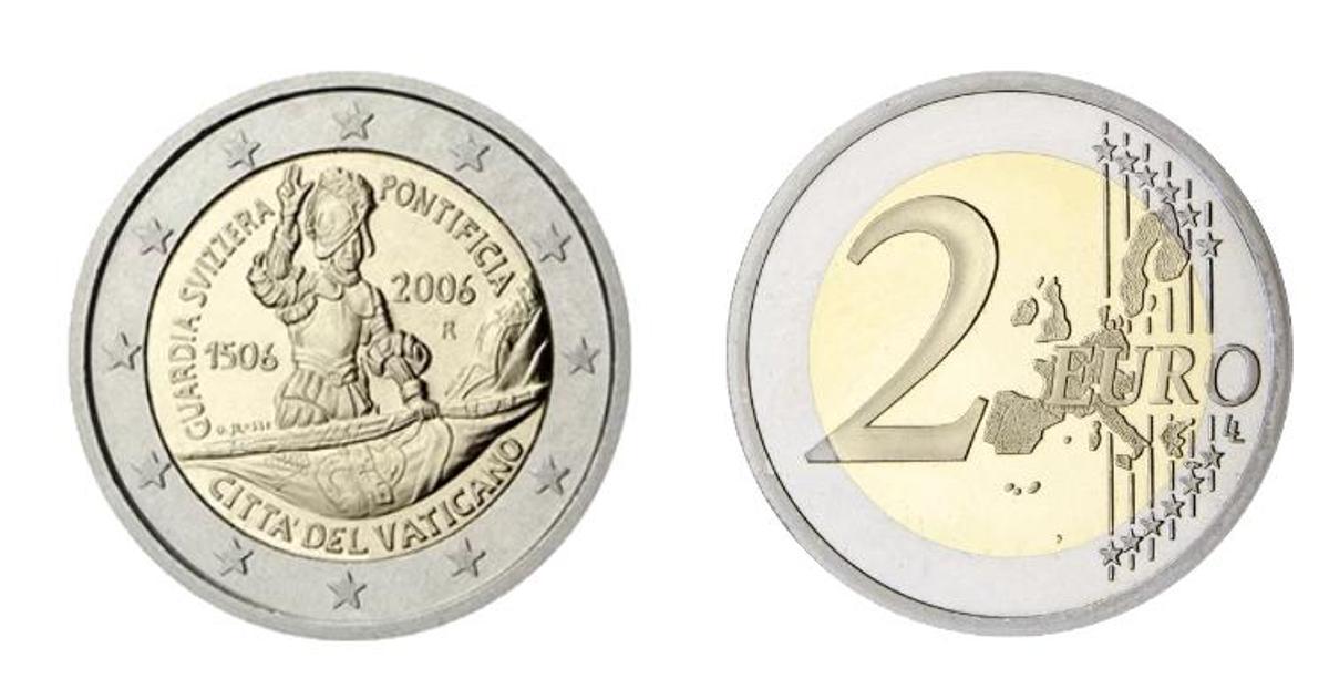 Moneda de dos euros del Vaticano del 2006
