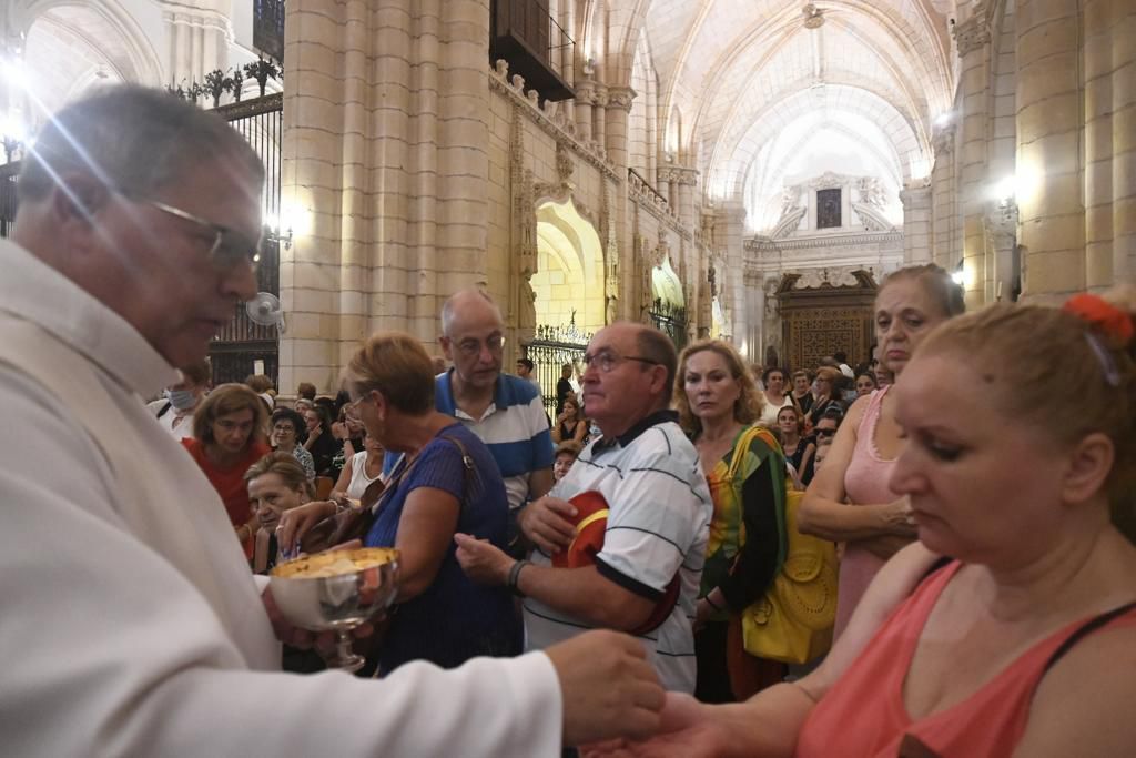 Romería de Murcia: ambiente previo y salida de la Fuensanta de la Catedral