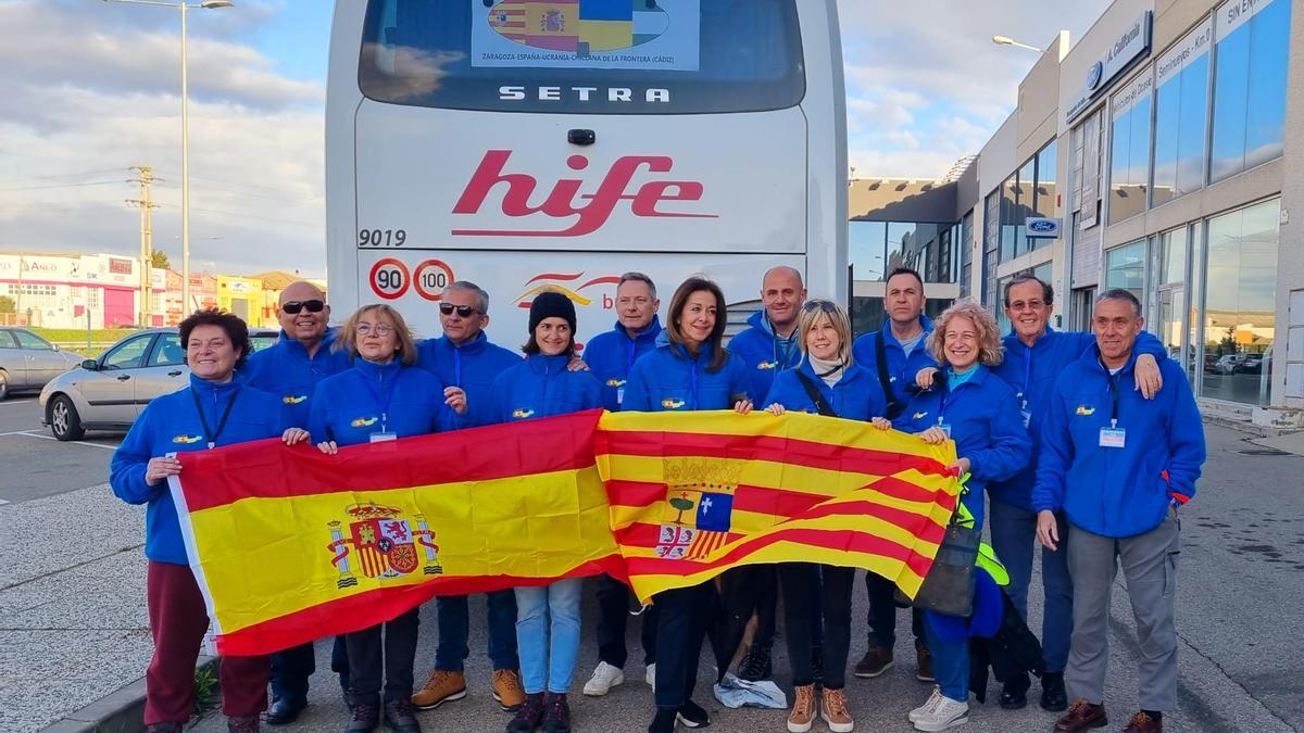 Parte desde Zaragoza hasta Ucrania un convoy para traer refugiados