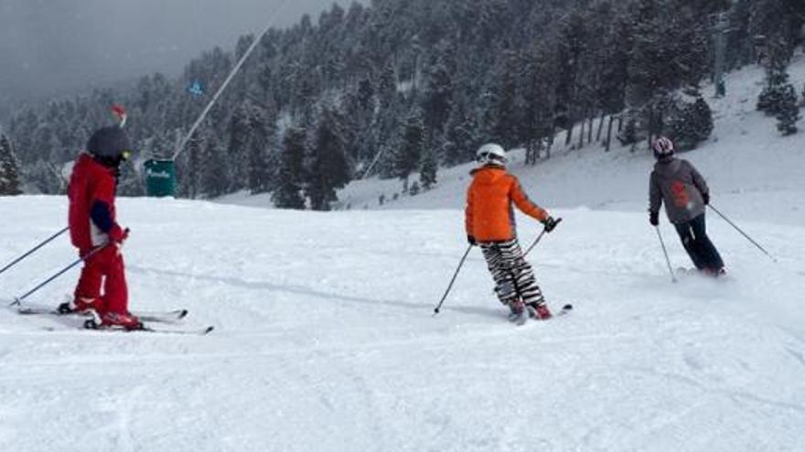 Esquiadors, a l&#039;estació de la Masella.