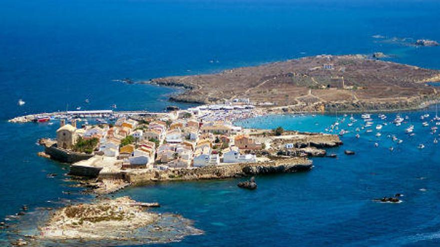 Imagen aérea de la isla de Tabarca