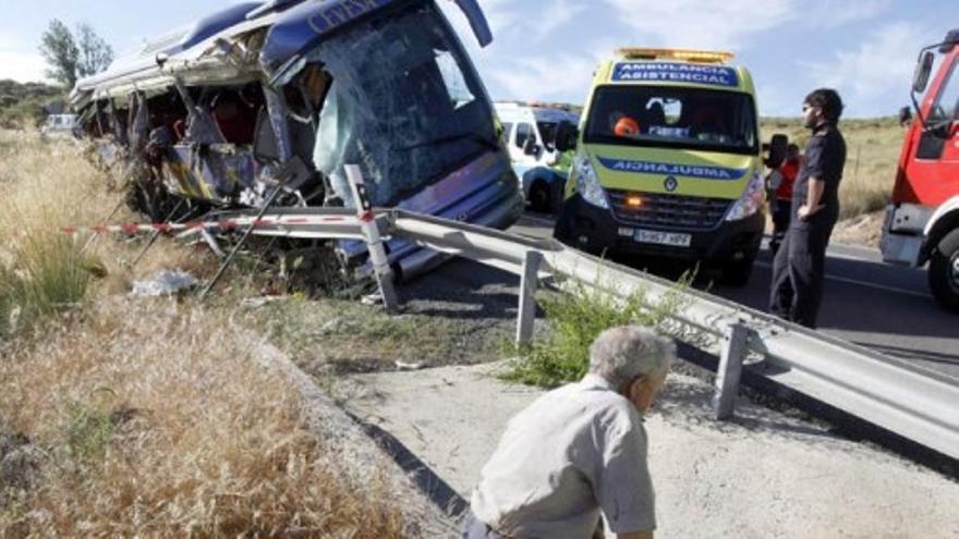 Fallecen 9 personas en un accidente de tráfico en Ávila