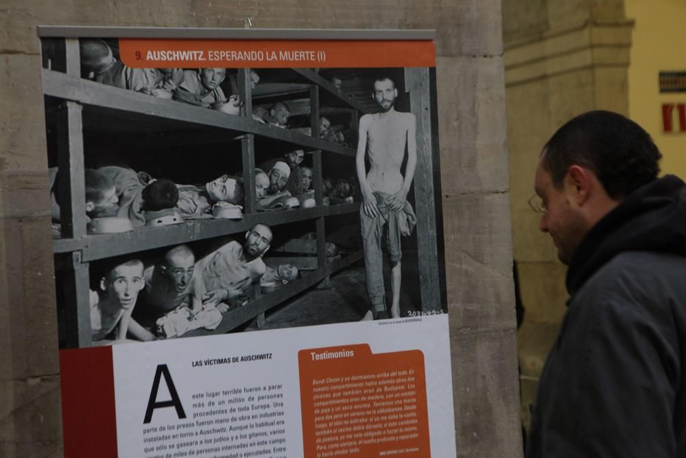 Exposición sobre el holocausto en Gijón