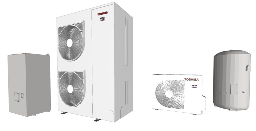 Detalle de los modelos BIM de precisión desarrollados para la marca Toshiba