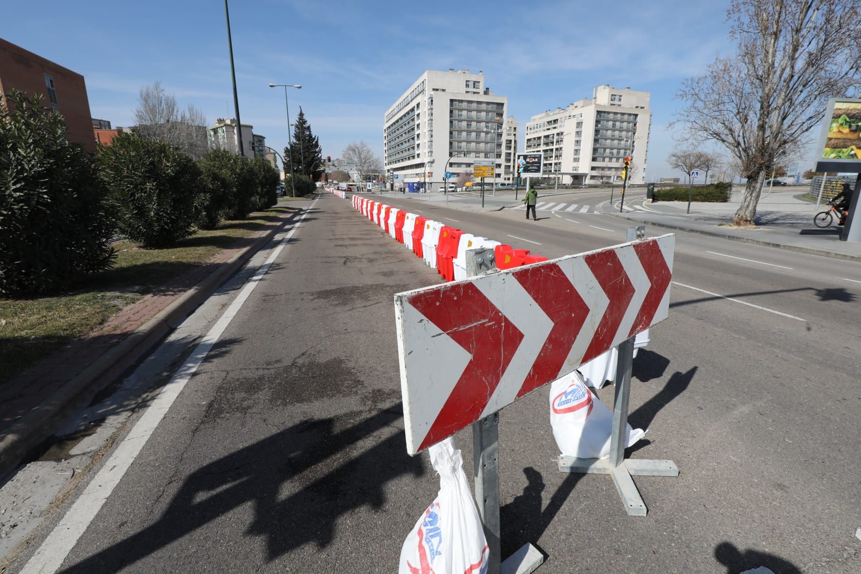 Empieza la señalización de las obras en la avenida Navarra de Zaragoza