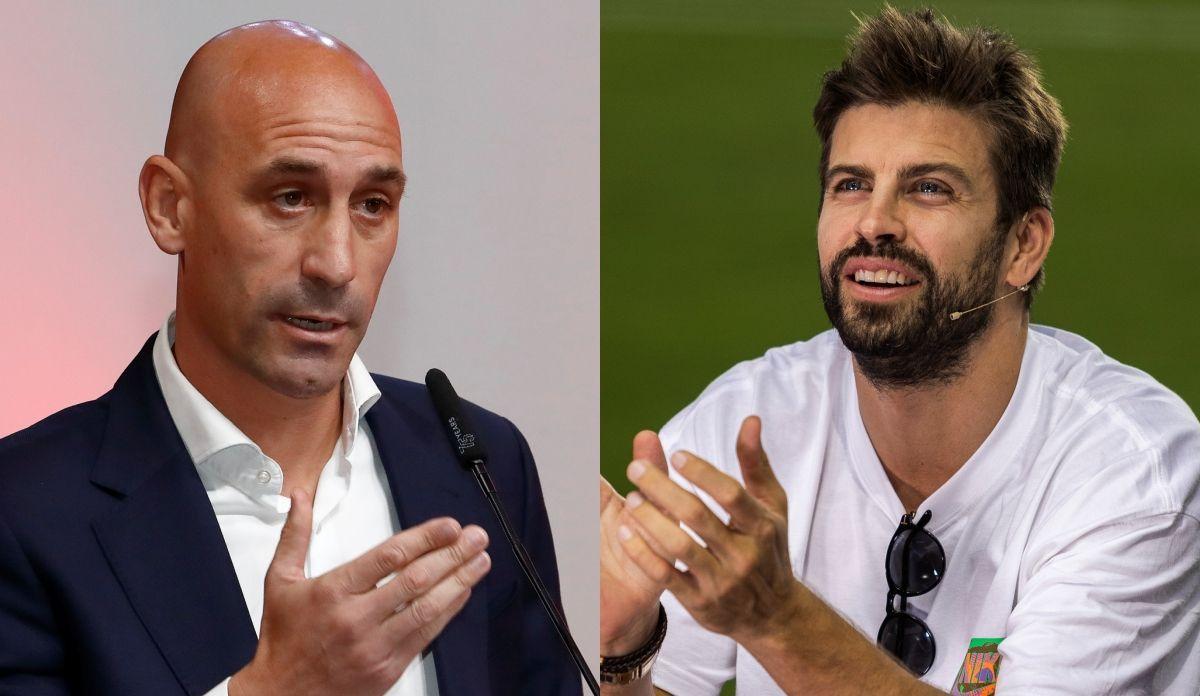 Luis Rubiales y Gerard Piqué.