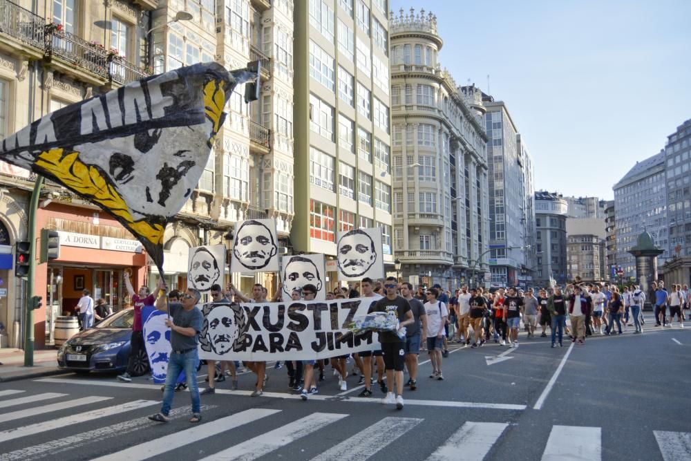 Manifestación en demanda de ''Xustiza para Jimmy''