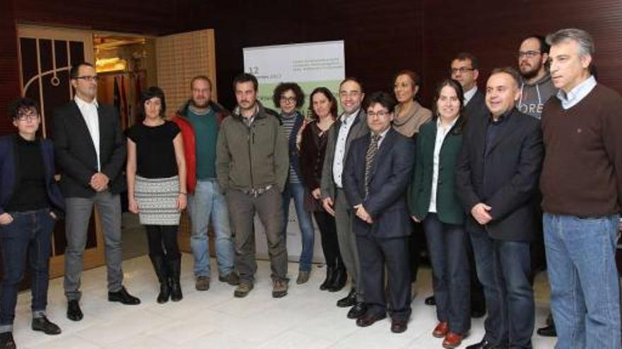 Grupo de investigadores que presentaron sus proyectos en el marco de las jornadas INOU.  // Iñaki Osorio