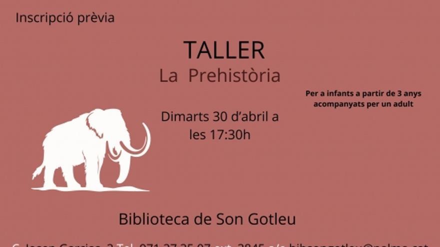 Taller: La prehistòria, a càrrec del personal bibliotecari