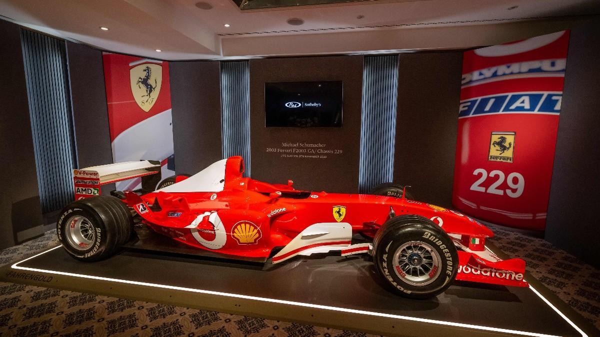 Imagen de archivo del Ferrari de Schumacher