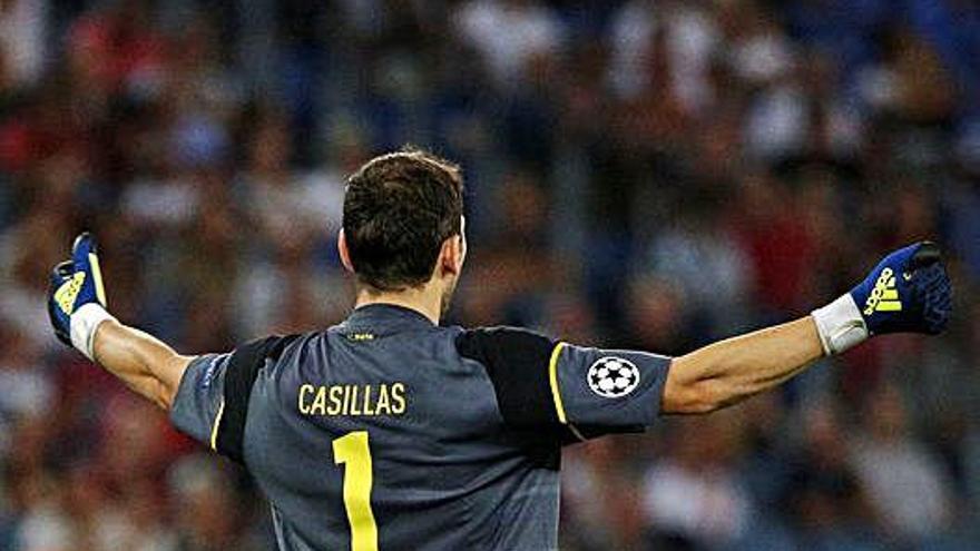 El futbolista Iker Casillas durante un partido.