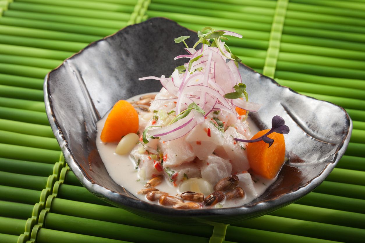 Ceviche de pescado.
