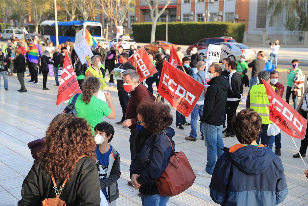 Protesta de la Marea Verde en Cartagena