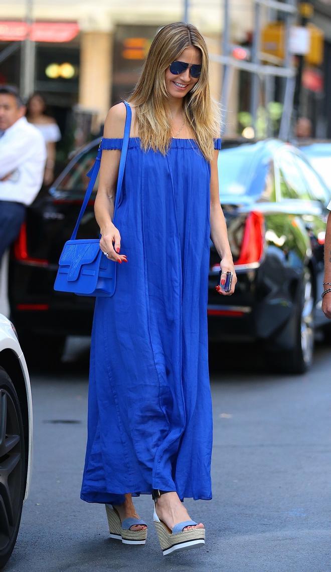 El 'total blue' de Heidi Klum