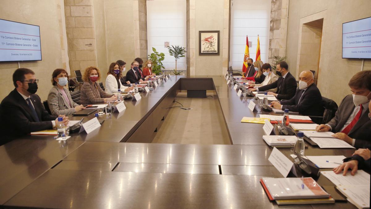 BARCELONA 18/02/2022  Política.  Comisión Bilateral en Barcelona (la reunión empieza a las 17h)         FOTO de ALVARO MONGE