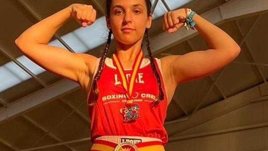 La extremeña Xurima Acosta, campeona de España de boxeo en edad escolar por segunda vez consecutiva