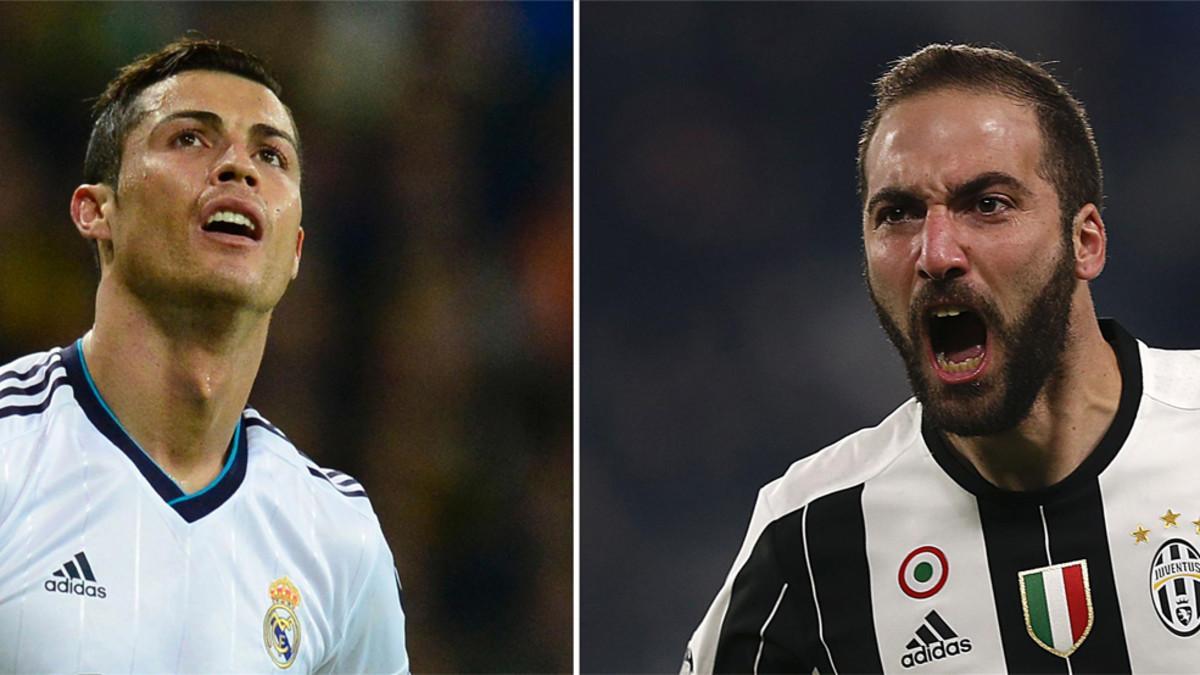 Cristiano Ronaldo (Real Madrid) y Gonzalo Higuaín (Juventus) serán protagonistas de la final de la Champions 2016/17