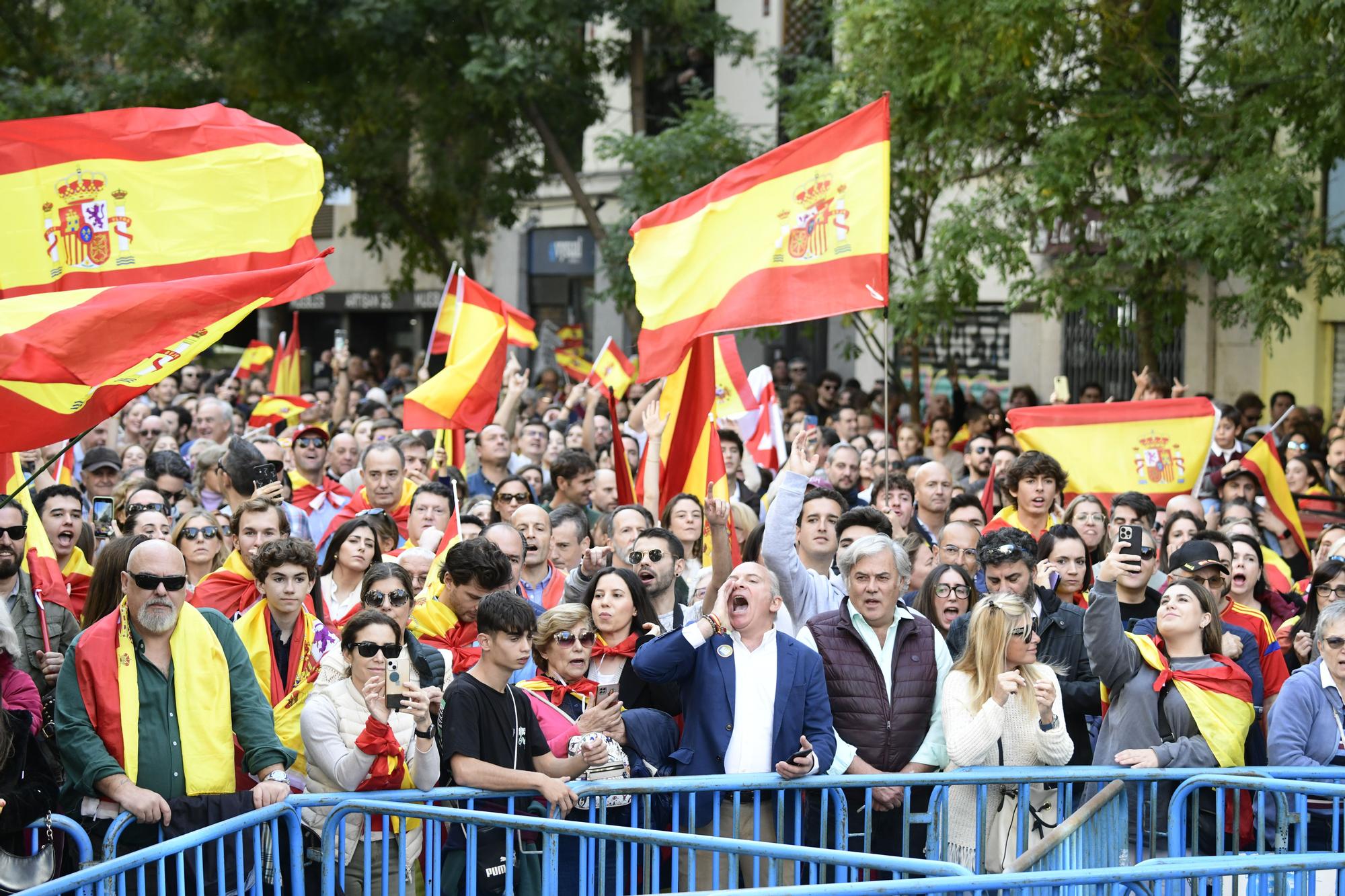 Concentración en Ferraz en contra de la amnistía