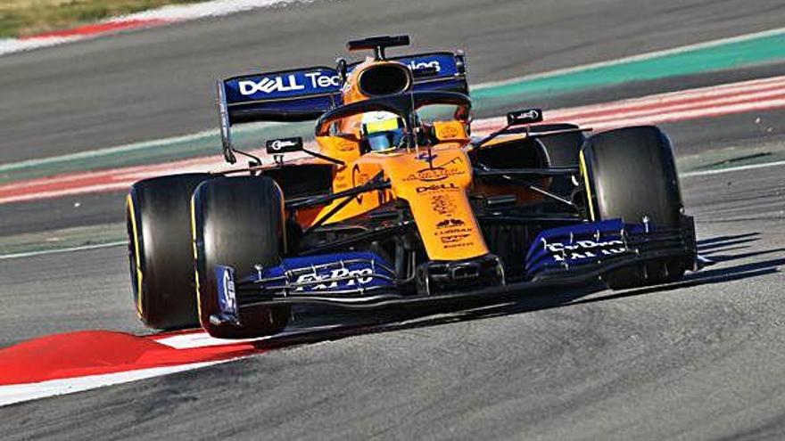 El McLaren de Lando Norris va ser el més ràpid ahir a Montmeló