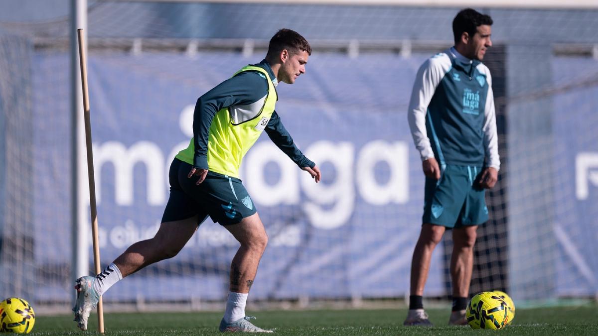 Rafa Rodríguez, en el entrenamiento de este martes.