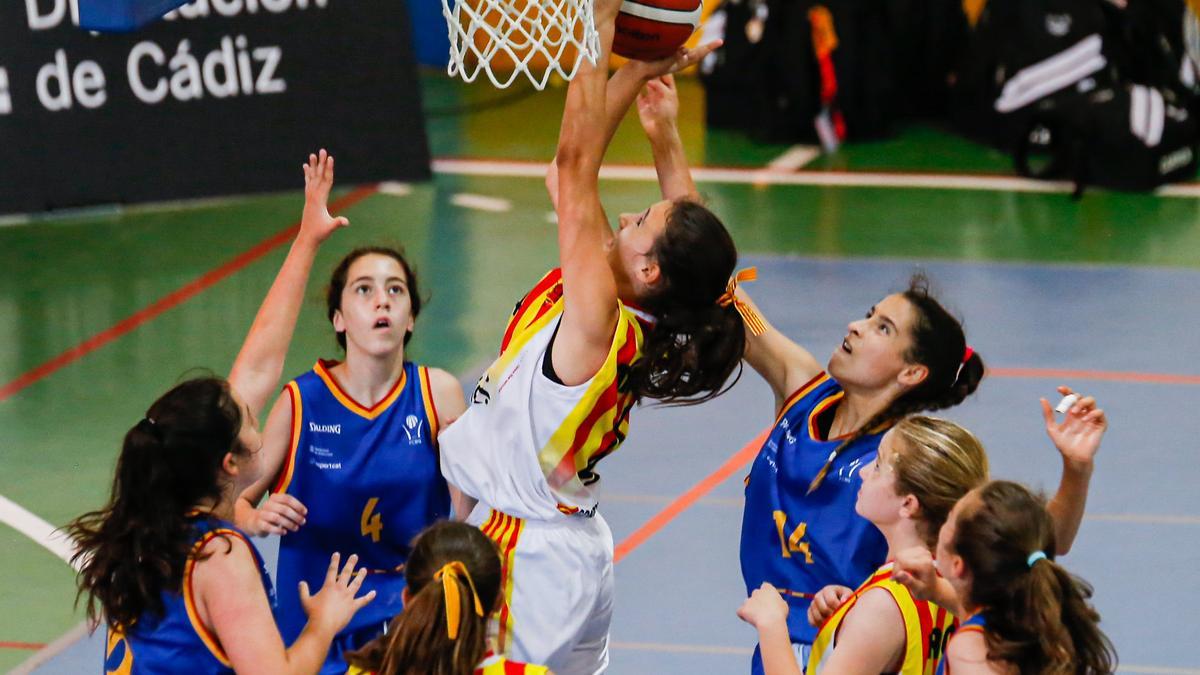 La selección aragonesa de minibasket.