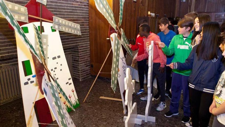 Los molinos de &quot;El Quijote&quot;, protagonistas de la muestra.