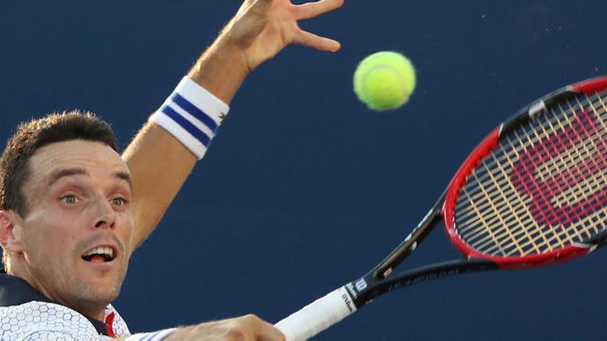 Roberto Bautista durante su estreno en el US Open.