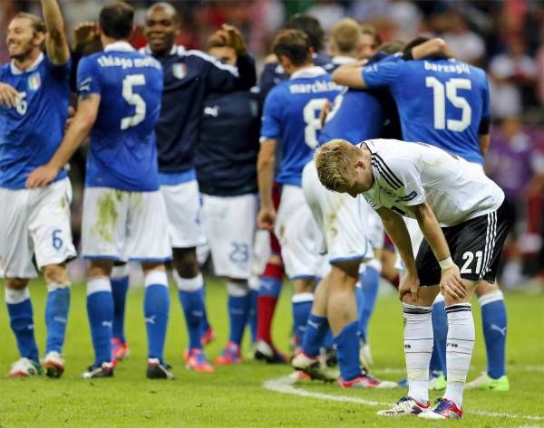 El partido Alemania-Italia, en imágenes