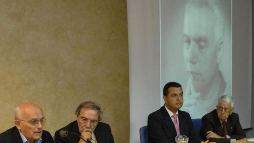 Antonio Henríquez, Eugenio Padorno, Pedro Rodríguez  y Pedro González Sosa, de izqda. a dcha. | andrés cruz