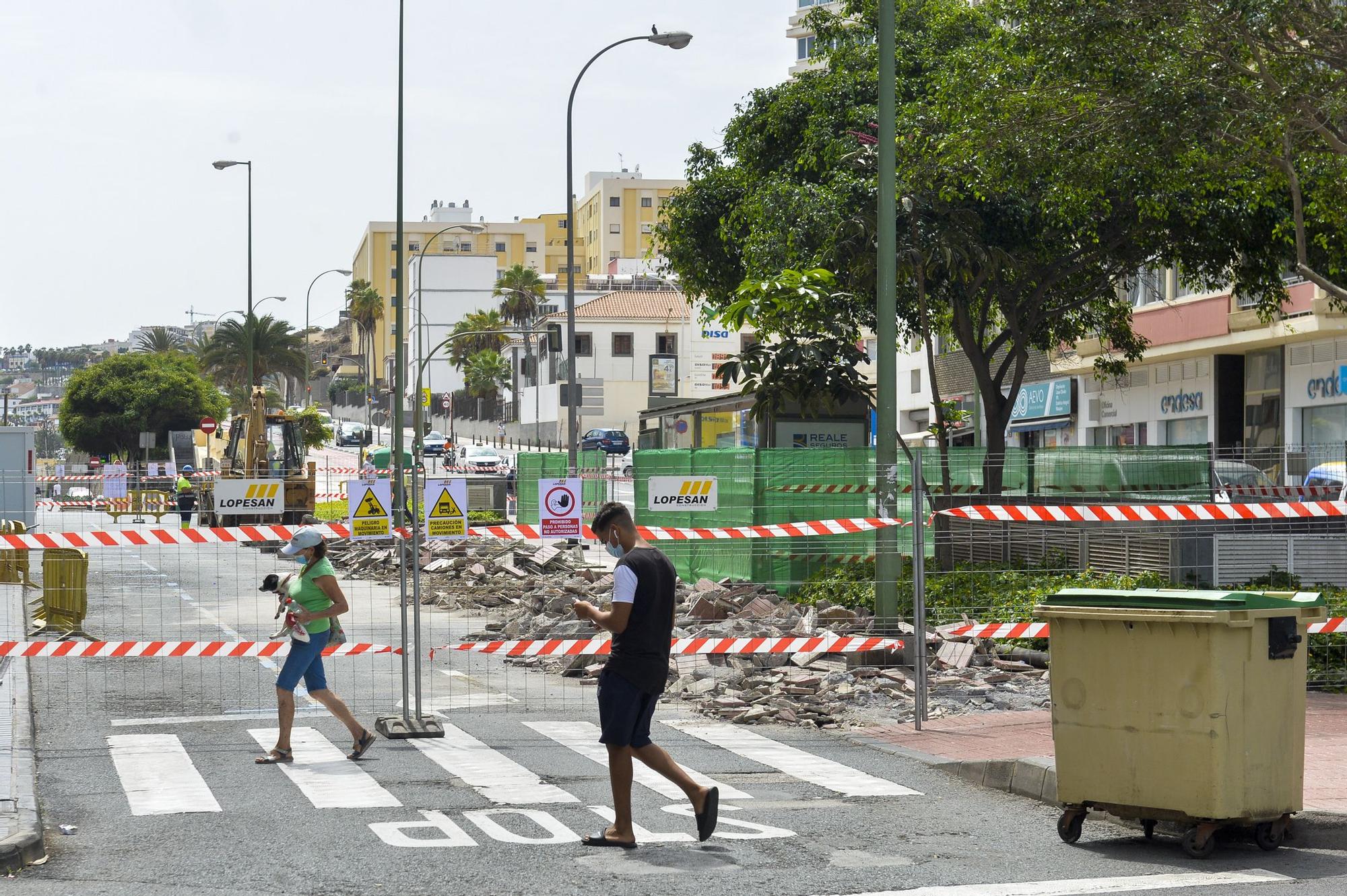 Obras de peatonalización de Mesa y López