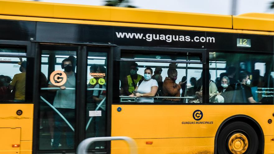 Una guagua municipal de Las Palmas de Gran Canaria.