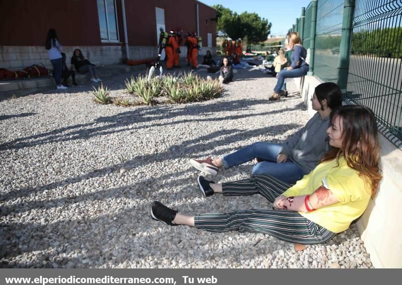 Espectacular simulacro de emergencia en Almassora