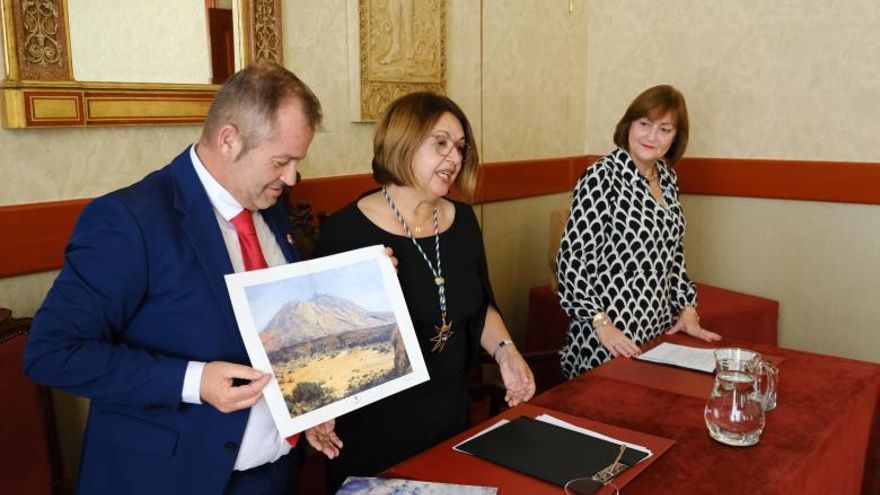 The municipality of Isorano and Vallehermoso celebrate the act of twinning