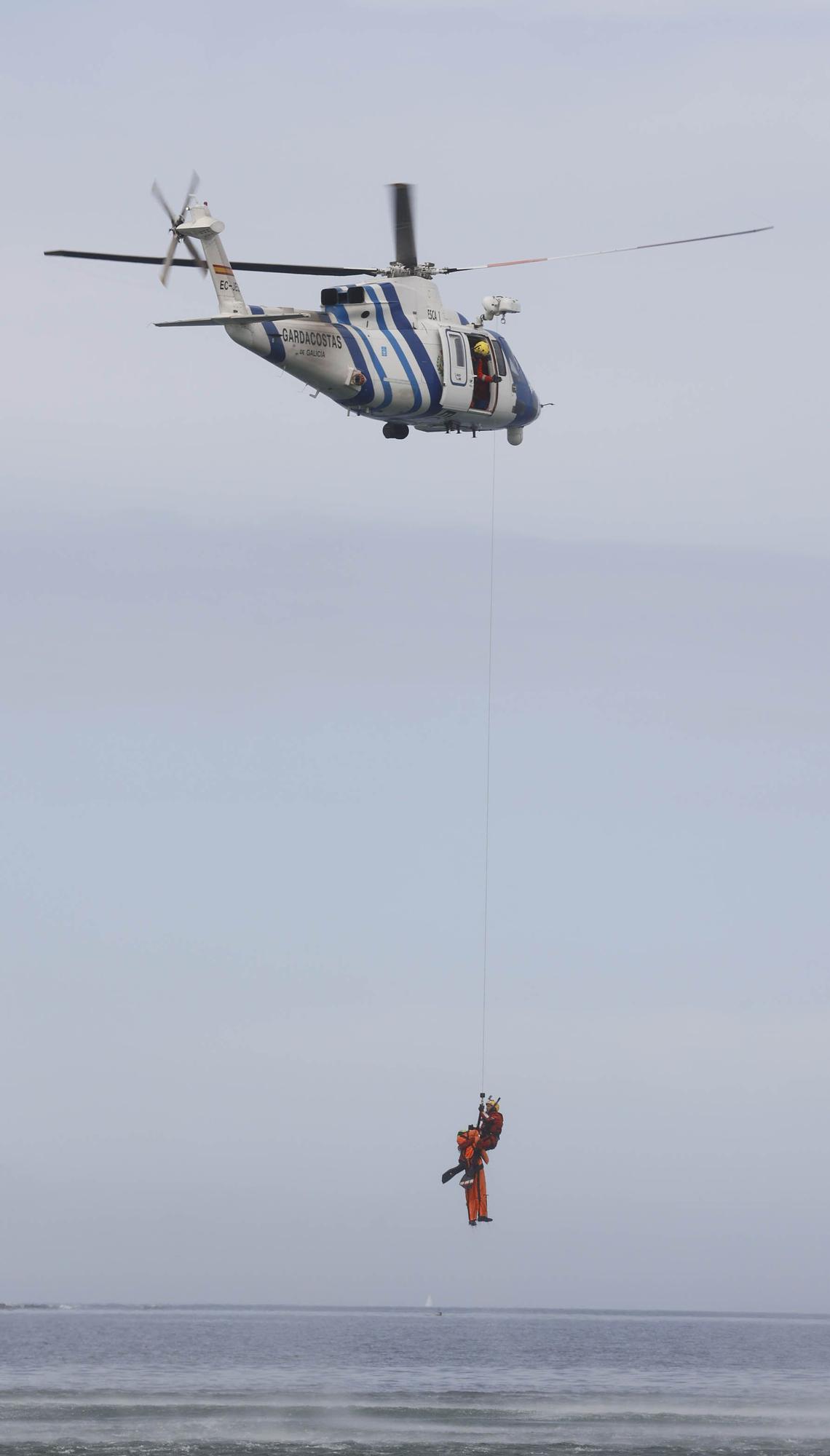 Así fue el rescate de película en Monteferro y Praia América