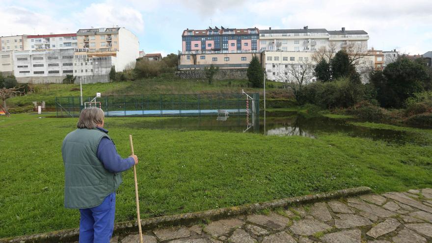 Inundaciones en la Ribeira, en Betanzos, por el desbordamiento del Mandeo