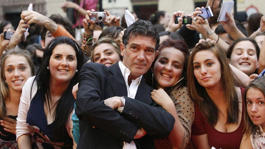 Banderas, en la gala de clausura del Festival de Málaga de 2011.