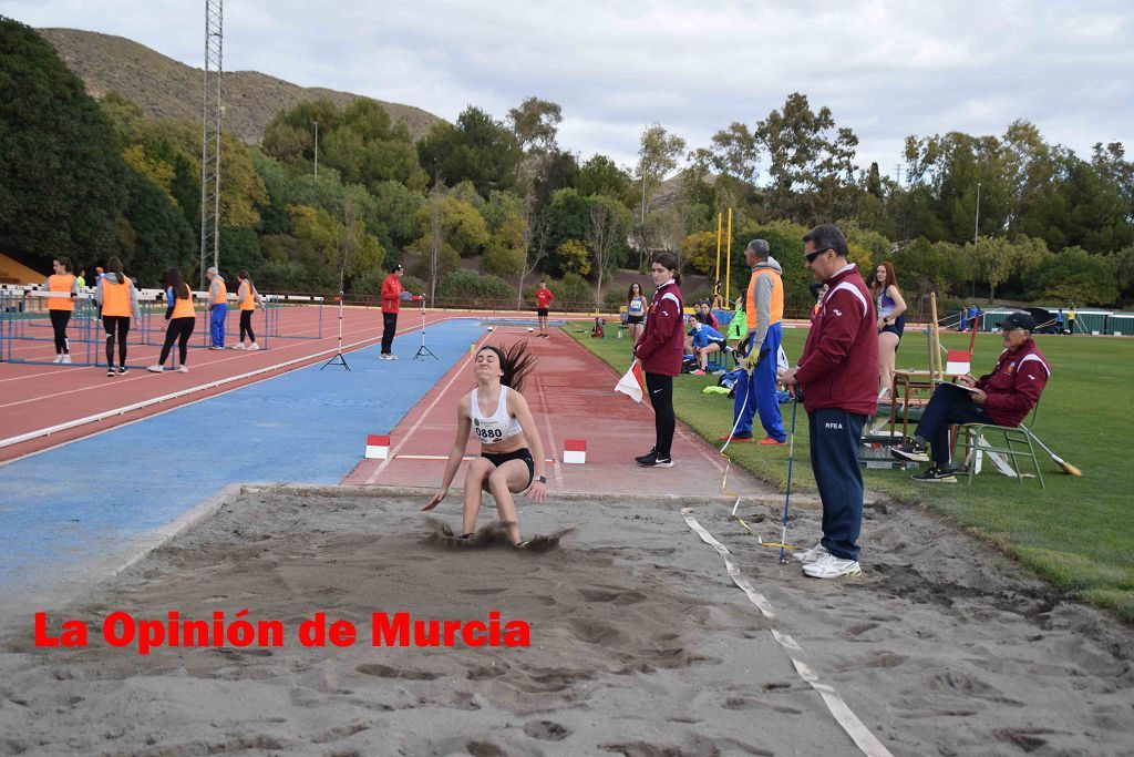 Regional absoluto y sub-23 de atletismo en Lorca (I)