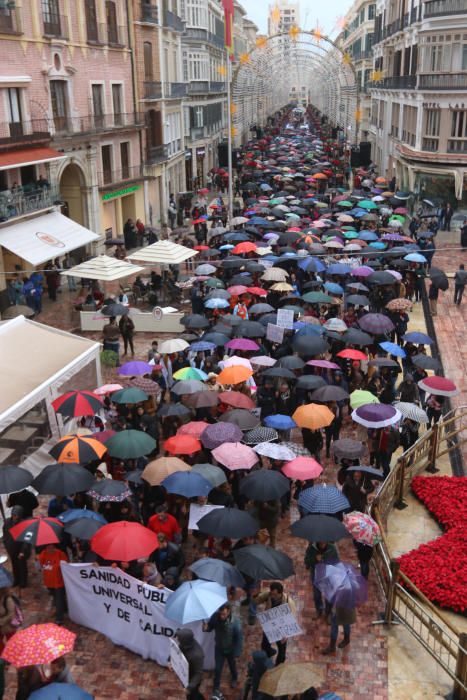 Marcha por la sanidad pública en Málaga