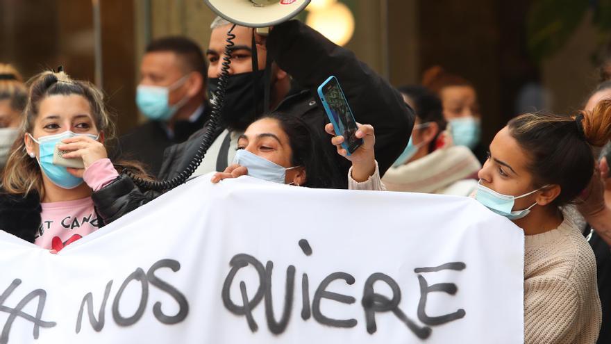 Una protesta contra desahucios.