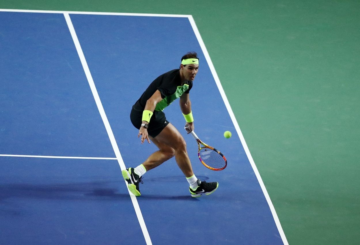 Nadal se divierte jugando al tenis junto a Sabatini en Argentina