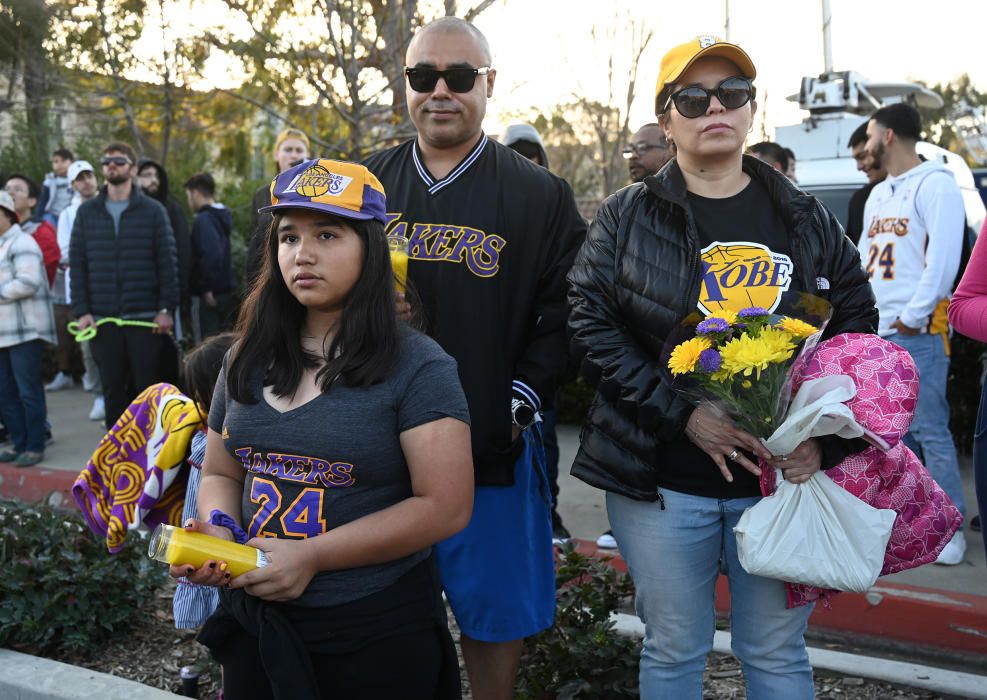 Luto en la NBA y en las calles por Kobe Bryant