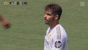 Asencio dur siete minutos contra el Pachuca
