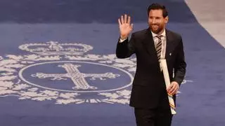 Leo Messi apenas estuvo 48 horas en Asturias: el futbolista argentino se fue nada más acabar la ceremonia de los premios "Princesa" y ya está en Nueva York