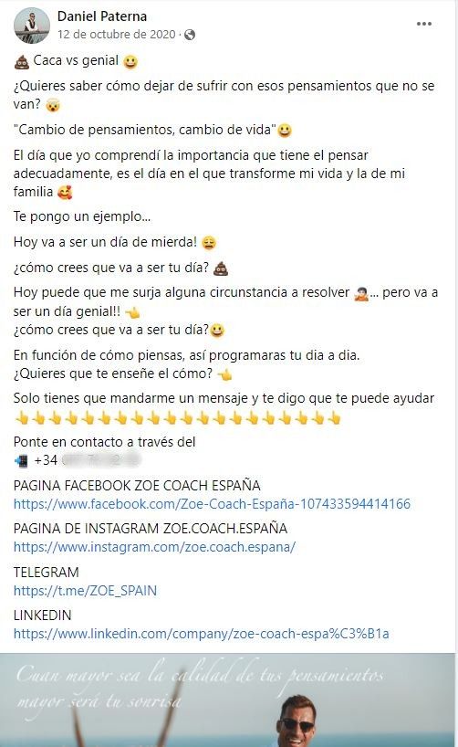 Una reflexión de Daniel Paterna en Facebook