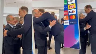 El afectuoso saludo entre Tuchel y Florentino tras el robo