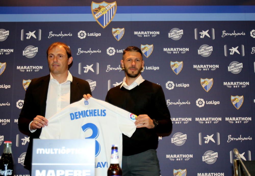 Presentación de Martín Demichelis