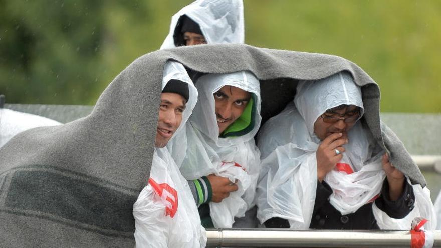 Refugiados sirios en Austria.