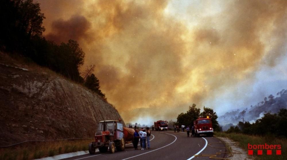 25 anys dels grans incendis que van cremar més de 45.000 hectàrees a Catalunya