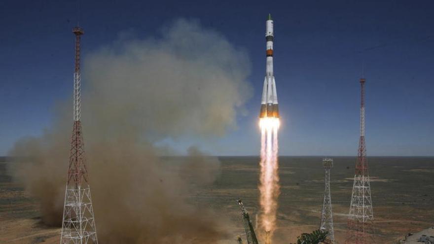 Una nave espacial de Roscosmos, la agencia rusa.